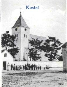 Kostel kolem roku 1912