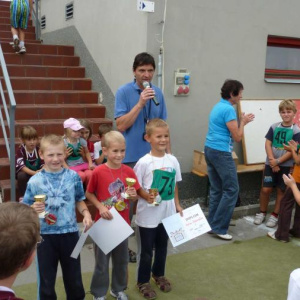 10.9.2011 Vyhlášení výsledků pro nejmenší kategorii - získali jsme bronz