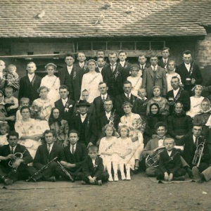 1924 Svatba Klimenta Sýkory a Ludmily Oujezdské