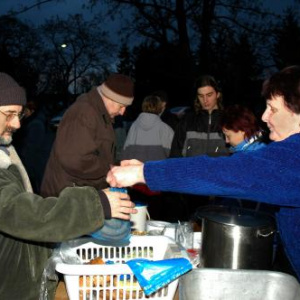 II. obecní zabíjačka - na návsi 2.2.2008