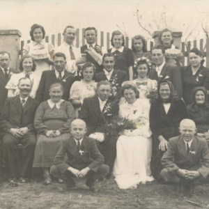 Svatba Josefa Rorečka kolem roku 1940