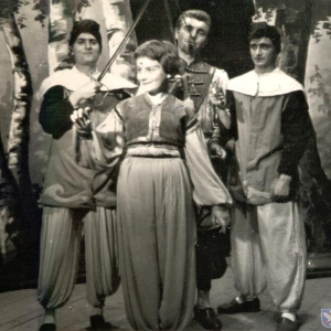 Strakonický dudák: na snímku L.Veselý, Lauterbach, Krejčí, I.Novosadová
