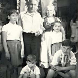Strakonický dudák: na snímku A.Ondrůjová, J.Roreček, V.Krejčí, L.Hladká, M.Severa, Poláček