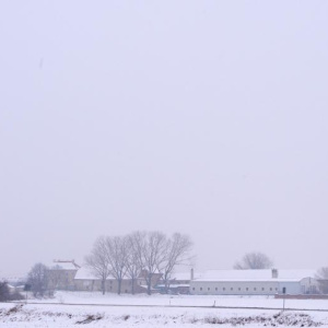 Žatčany od hlavní silnice 15.2.2013