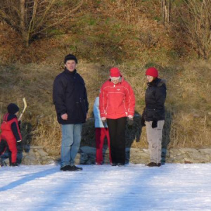 Bruslení na rybníku 3.1.2009
